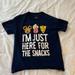 Disney Shirts & Tops | Disney “I’m Just Here For The Snacks” T-Shirt, Child Size Large, Good Condition | Color: Blue | Size: Kids Large