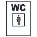 WC Mann und Frau Transgender Schild A2 (420x594mm)