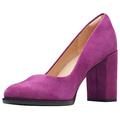 Clarks Damen Freva85 Court Pumps, Purple Suede, 38 EU