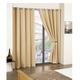 New Edge Blinds Pair Of Thermal Blackout Eyelet Curtains (Beige, 90" x 90" (228cm x 228cm))