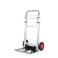 Heavy Duty Aluminium 90kg Folding Foldable Hand Sack Truck Barrow Cart Trolley Industrial Warehouse Hand Truck, Sack Truck