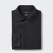 Men's Super Non-Iron Slim-Fit Shirt (Semi-Wide Collar) with Shape-Retaining | Black | 3XL | UNIQLO US