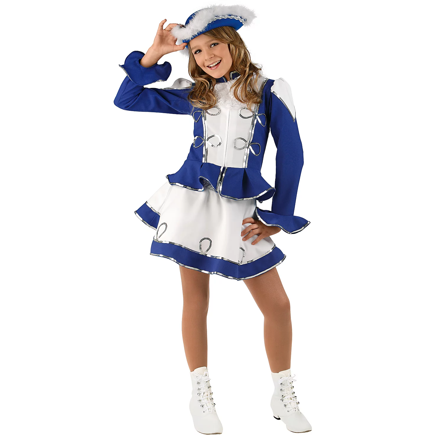 Gardekostüm für Kinder, blau/weiß Image