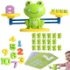 Jouets de comptage de grenouille balance de grenouille jeu de maths cool jouets d'apprentissage