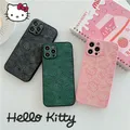 Coques de téléphone de dessin animé Hello Kitty pour iPhone 14 13 12 11 Pro Max Poly XS MAX