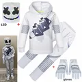 Costume de Cosplay pour enfants Costume de marshall mello DJ intéressant masque à capuche Costume