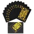 Cartes à jouer en PVC pour enfants en noir jaune bleu et blanc imperméables cadeau de