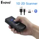 Eyoyo – Mini Scanner de codes à barres 1D Portable Bluetooth 2.4GHz connexion filaire USB sans