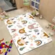 Tapis d'animaux de dessin animé de style nordique pour chambre d'enfant tapis de jeu sol Kawaii