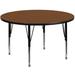 Flash Furniture XU-A42-RND-OAK-H-P-GG 42" Round Activity Table - Laminate Top, Oak, Brown