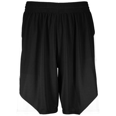 Augusta Sportswear 1734 Youth Step-Back Basketball Shorts in Black/White size Medium | Polyester