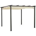 Pavillon KONIFERA "Pergola Tilos" Pavillons Gr. B/H/T: 400 cm x 216 cm x 300 cm, beige (sand) Pavillons Bestseller