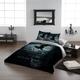 Alchemy England - Nevermore - Gothic Raven Duvet and Pillows Covers Set / UK Super / US King inspired by Edgar Allan Poe