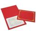 AbilityOne 7510016272960 SKILCRAFT Gold Foil Document Cover 12.5 x 9.75 Red 6/Pack