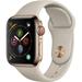 Restored Apple Watch Series 4 GPS+LTE w/ 40MM Gold Stainless Steel Case & Stone Sport Band (Refurbished)