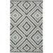 Mark&Day Area Rugs 2x3 Holyoke Modern Pewter & Jet Black Area Rug (2 x 3 )