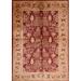 Ahgly Company Indoor Rectangle Mid-Century Modern Brown Sand Brown Oriental Area Rugs 2 x 4