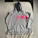 Under Armour Shirts & Tops | Girls Under Armour Hooded Sweatshirt | Color: Gray/Pink | Size: Xlg