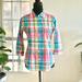 American Eagle Outfitters Tops | American Eagle Vintage Colorful Plaid Button Up Size Small | Color: Blue/Pink | Size: S