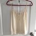 American Eagle Outfitters Tops | American Eagle Cream Off White Cami Shirt Tank Top Size Xs | Color: Cream/White | Size: Xs
