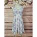 Free People Dresses | Free People Tie Dye Print Pastel Color Size 0 Sleeveless Scoop Neck Sundress | Color: Cream/Pink | Size: 0