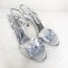 Kate Spade Shoes | Kate Spade Silver Clear Flower Sandal Heels 6m | Color: Silver | Size: 6