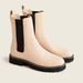 J. Crew Shoes | J.Crew Gwen Lug-Sole High-Shaft Chelsea Boots In Leather | Color: Cream | Size: 10