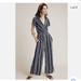 Anthropologie Pants & Jumpsuits | Anthropologie Navy Blue Striped Jumpsuit | Color: Blue | Size: S