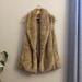 Anthropologie Jackets & Coats | Anthropologie Faux Fur Vest | Color: Cream/Tan | Size: S