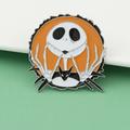 Disney Jewelry | Jack Skellington Orange Nightmare Before Christmas Enamel Pin Halloween | Color: Black/Orange | Size: Os