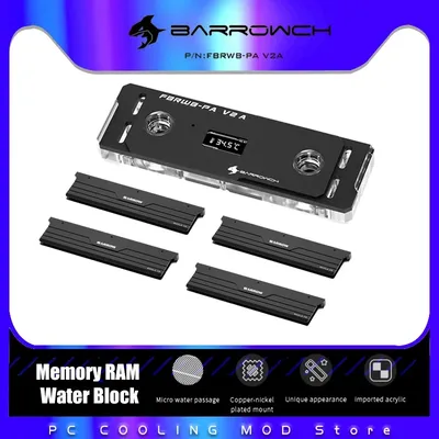 Barrowch Memory RAM Water nights glaMulti-mode Digital Display Tech Cooling Cooler Set Flash Stick