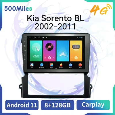 Autoradio Android pour Kia Sorento BL 2002-2011 lecteur de limitation de voiture navigation GPS
