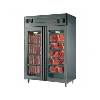 Omcan 44989 Stagionello + Maturmeat Meat Curing Cabinet - 220lb + 220lb Capacity, 220v, Stainless Steel