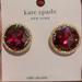 Kate Spade Jewelry | Dressy Kate Spade New York She Has Spark Stud Earrings Fuchsia Rhinestone | Color: Gold/Pink | Size: Os