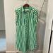 Free People Dresses | Free People Half Moon Striped Tunic Sz Xs | Color: Green/Yellow | Size: Xs