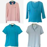 Ralph Lauren Tops | Bundle 4 - Four Women's Tops/Polo Shirts/Tees Including One Ralph Lauren Polo | Color: Blue/Pink | Size: Medium/Small