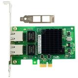 PCI-E X1 RJ45 Desktop Dual Port Controller Chip 10/100 /1000Mbps Rate