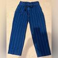 J. Crew Jeans | J Crew Wide Leg Pin Stripe Jeans Size 4. | Color: Blue | Size: 4