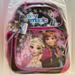Disney Accessories | Disney Frozen “Sky Magic” Multi-Pocket Backpack - Black With Pink | Color: Black/Pink | Size: Osg