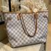 Louis Vuitton Bags | Louis Vuitton Damier Azur Neverfull Mm | Color: Cream/White | Size: Mm