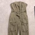 Free People Pants & Jumpsuits | Free People Olive Overalls, Size Xs | Color: Green | Size: Xs