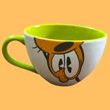 Disney Dining | Disney Store Pluto Jumbo 18 Ounce Cup Or Soup Bowl. Super Cute Collectible. | Color: Cream/Orange | Size: Os