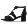 Riemchensandalette LASCANA "Sommerschuh", Damen, Gr. 35, schwarz, Obermaterial: 100% Textilmaterial. Futter: 100% Lederimitat. Decksohle: 100% Lederimitat. Laufsohle: 100% Synthetik, unifarben, modisch, Schuhe, Sandalette, Sommerschuh mit Cut-Outs...