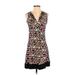 Jones New York Signature Casual Dress: Black Batik Dresses - Women's Size P Petite