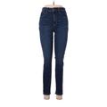Gap Jeans - Mid/Reg Rise Skinny Leg Denim: Blue Bottoms - Women's Size 28 - Dark Wash