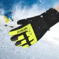 Gants de ski imperméables et durables pour femmes adultes gants d'équitation professionnels poche