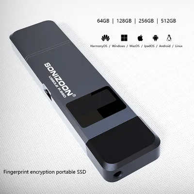 Clé USB portable à semi-conducteurs cryptage d'empreintes digitales fonction de protection