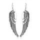 Boucles d'oreilles Vintage ailes d'ange pour femmes accessoires d'oreilles pendantes en plumes pour