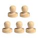 OUNONA Stamp Handle Wax Seal Wooden Diy Handles Scrapbooking Stamps Sealing Wood Crafts Set Letter Badge Kit Maker Round Tool