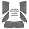 Kit Tendine Privacy Carshade Per Audi A6 Allroad (06/06>02/12) Audi A6 Avant